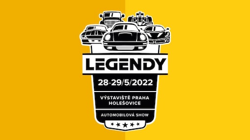 Automobilová show Legendy 2022 na Výstavišti v Praze - Holešovicích ve dnech 28. a 29. 5. 2022.