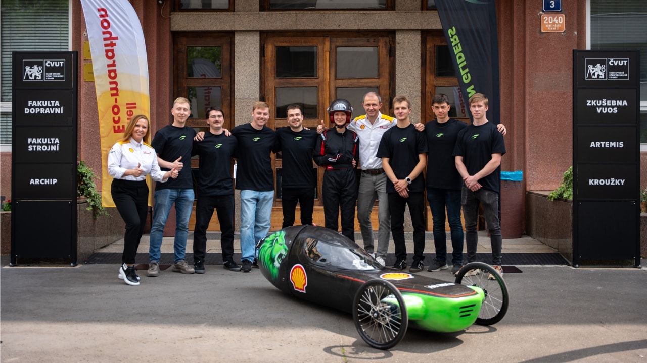 Shell go kart team.