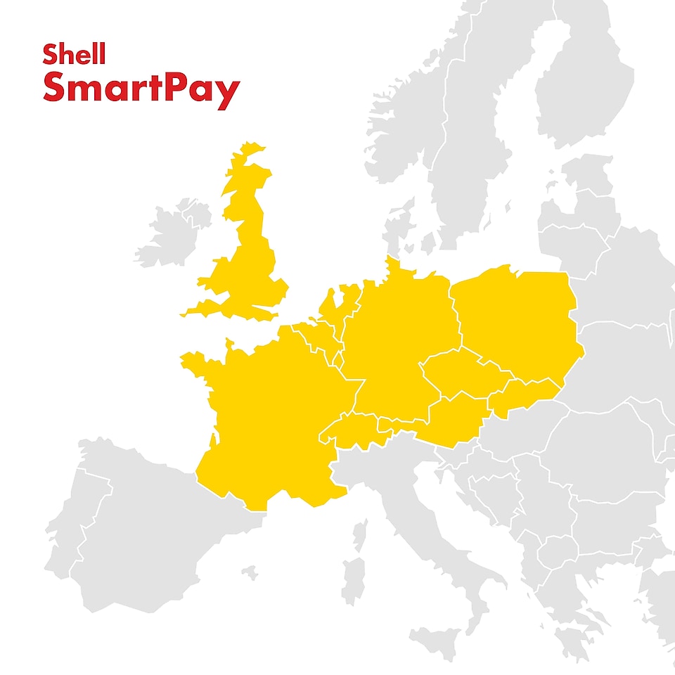 Shell SmartPay mapa