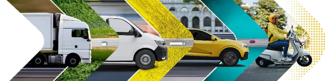 Motor vehicles on the road