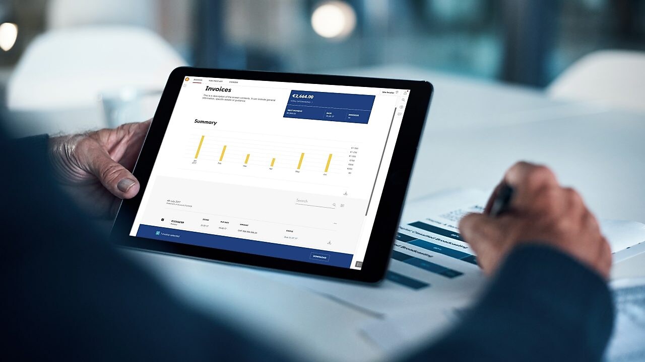 Man Working on tablet