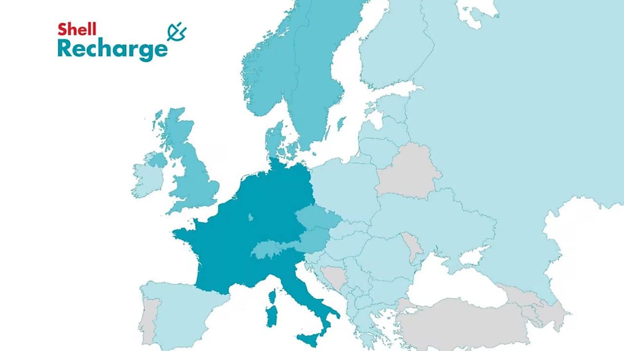 Akceptační síť hybridní karty Shell