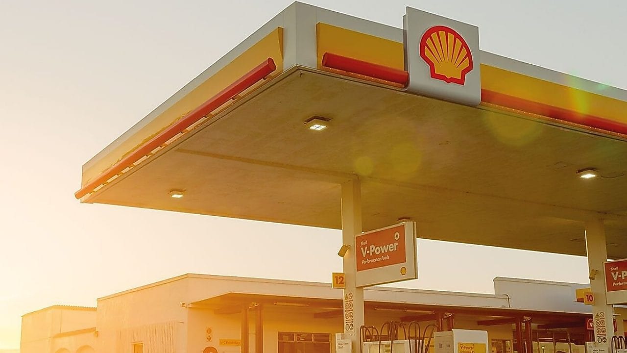 Karta Shell predná a zadná strana