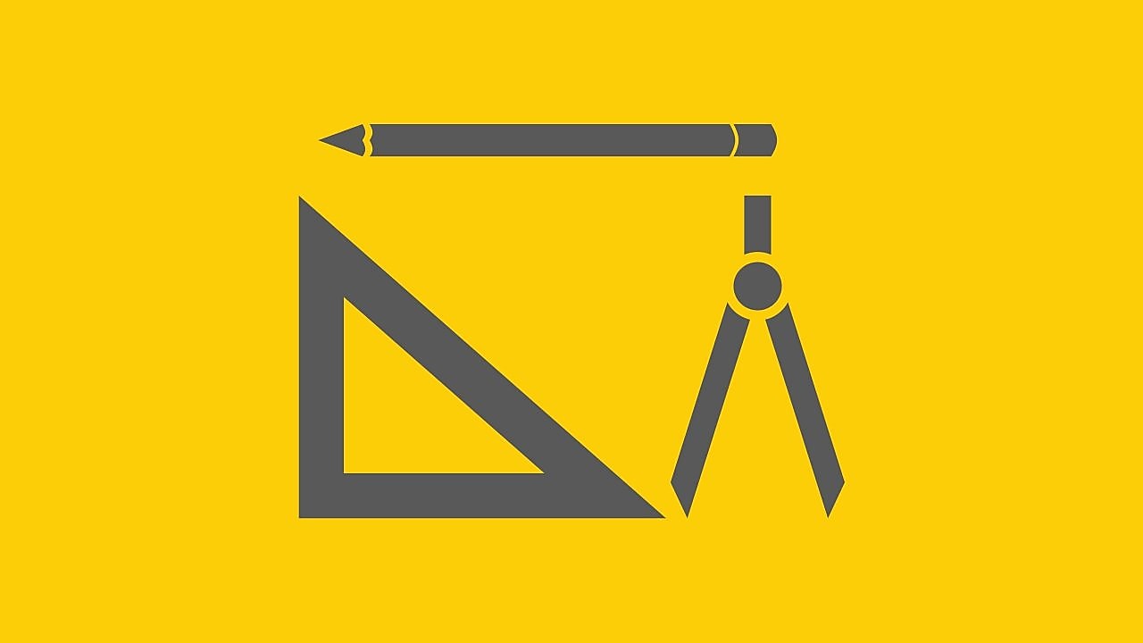 Ikonka pravítka a kružítka.