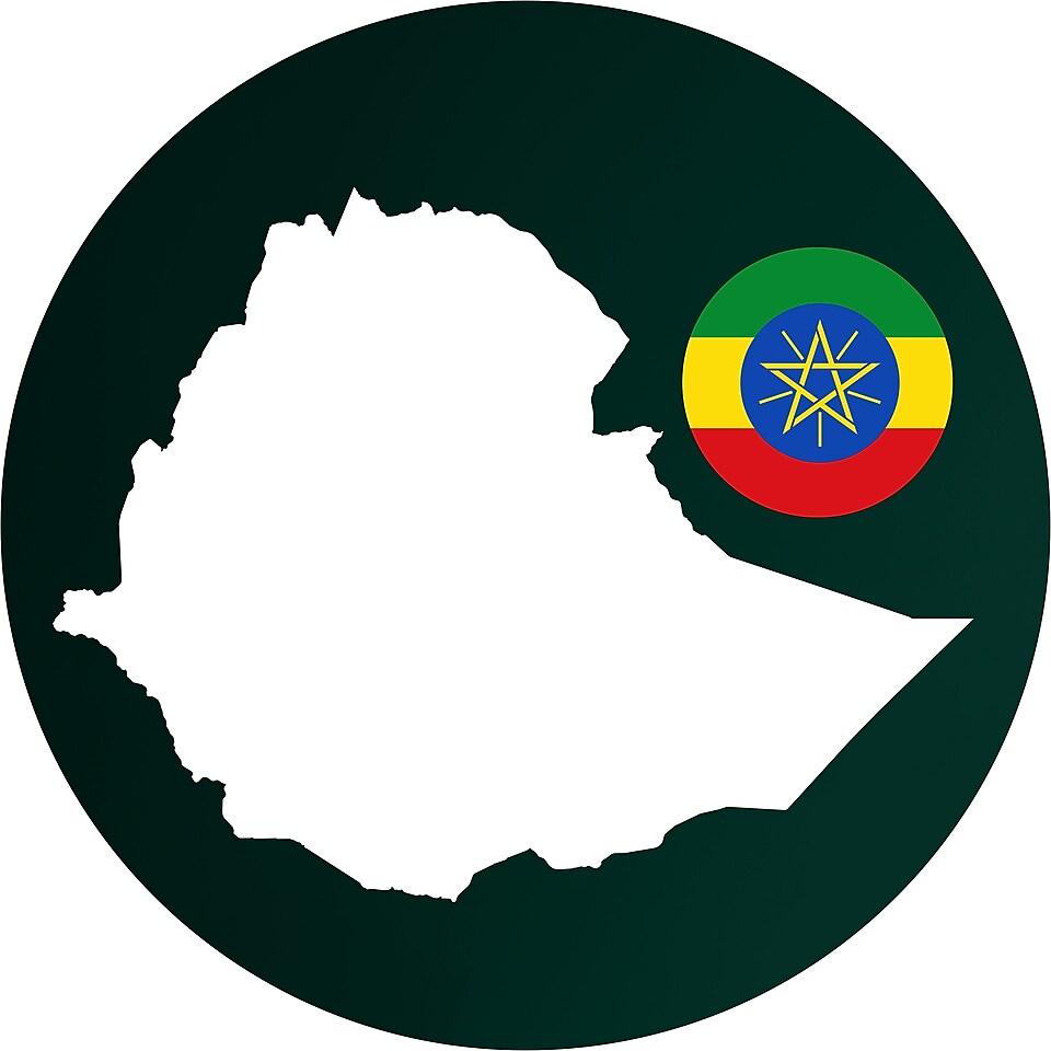 Mapa Etiopie
