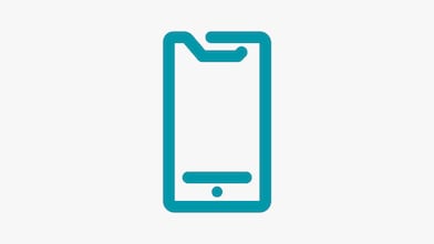 Schematický obrázek mobilního telefonu