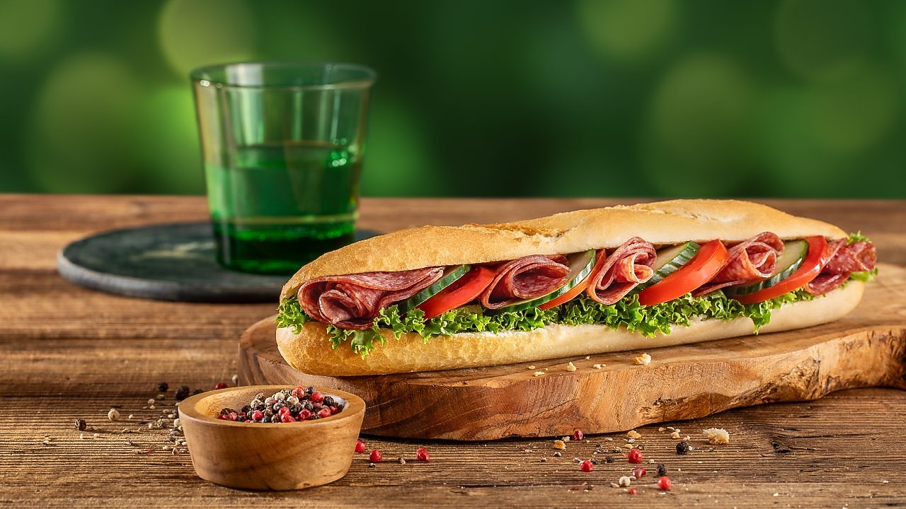 Foto salámové bagety