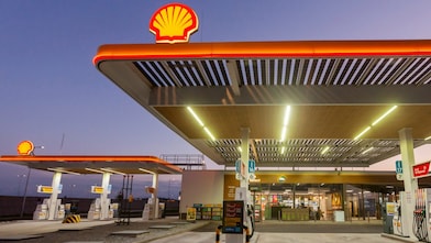 Foto vjezdu na čerpací stanici Shell Krsice