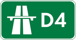 Zelená ikonka dálnice D4